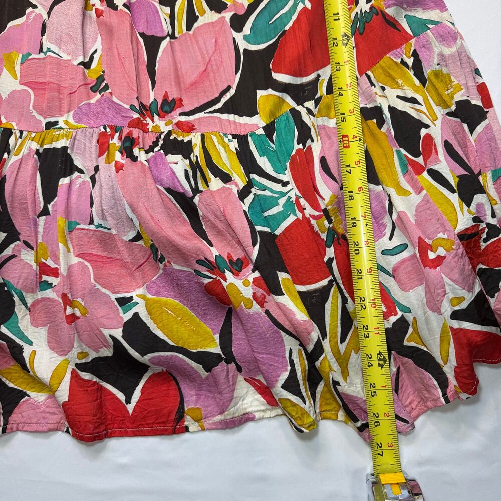 Corey Lynn Calter Floral Halter Dress XL Colorful Mini Vacation Dress Lined - Picture 10 of 11